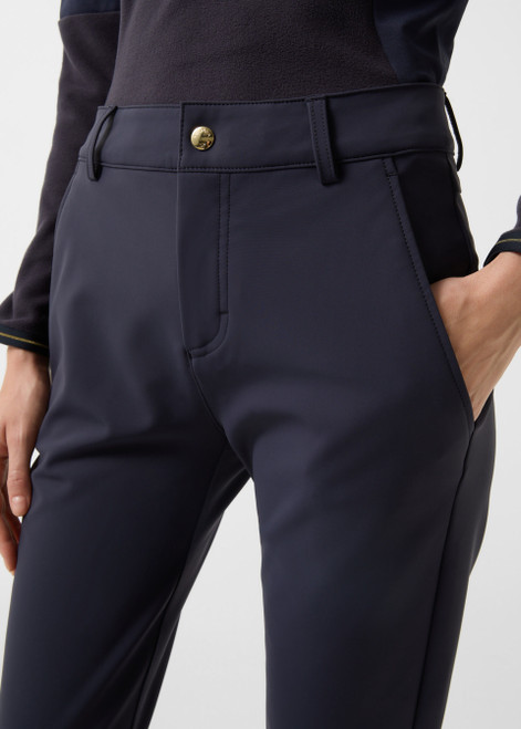 BOGNER golf trousers with water-repellent stretch fabric, a logo waistband, and rubber patch accents, available at redpearl.com.au.
