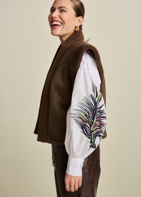 POM Blouse - Maxime Feather White