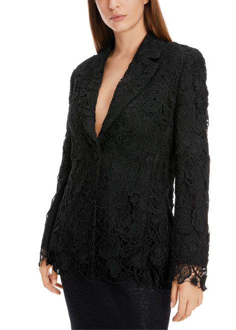 MARC CAIN Black Guipure Lace Blazer