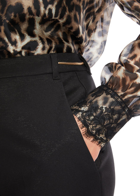 MARC CAIN Black Fuzhou With Glitter Details