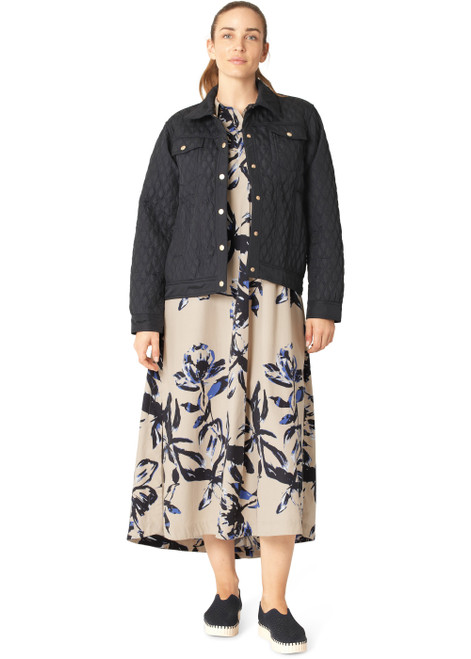 ILSE JACOBSEN Dark Indigo Quilt Jacket | ALLY03 ILSE JACOBSEN Dark Indigo Quilt Jacket | ALLY03