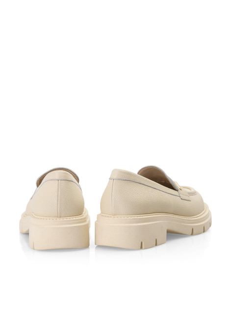 MARC CAIN Bright Ecru Moccasins With Treaded Sole | YC SC.02 L08