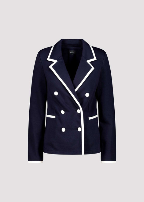 MONARI Deep Ocean Blazer With Contrasting Stripes | 409347 MONARI Deep Ocean Blazer With Contrasting Stripes | 409347