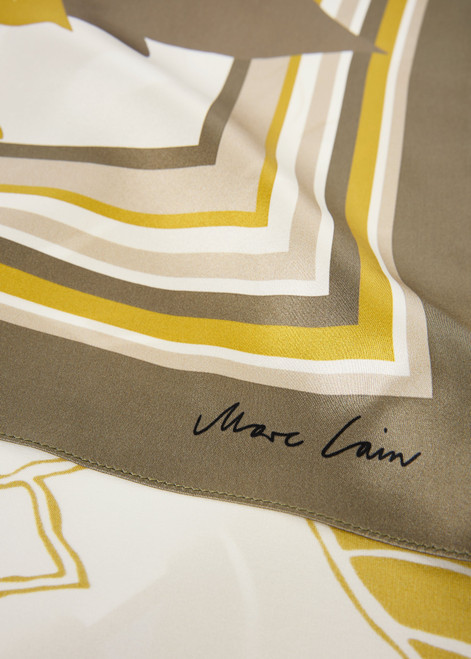 MARC CAIN COLLECTIONS Deep Pearl Elegantly Shiny Silk Scarf | YC B4.15 Z16 MARC CAIN COLLECTIONS Deep Pearl Elegantly Shiny Silk Scarf | YC B4.15 Z16