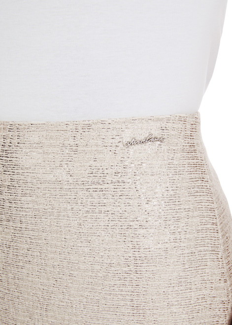 MARC CAIN COLLECTIONS Silver Elegantly Shimmering Pencil Skirt | YC 71.19 W57