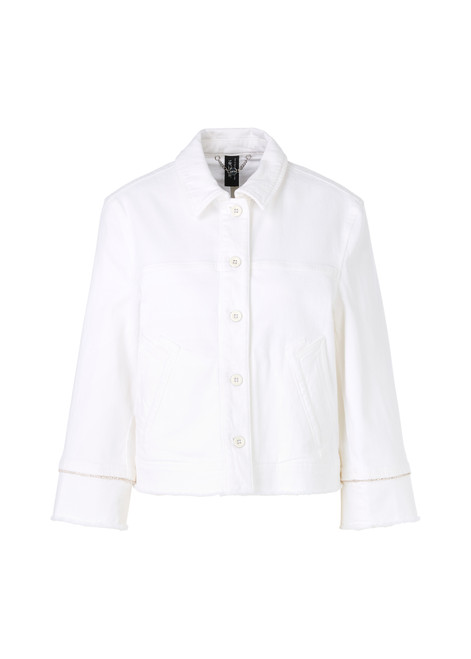 MARC CAIN COLLECTIONS Off-White Rethink Together Denim Jacket | YC 31.11 D81 MARC CAIN COLLECTIONS Off-White Rethink Together Denim Jacket | YC 31.11 D81