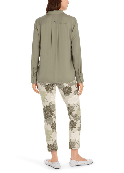 MARC CAIN COLLECTIONS Sage Powder Blouse In Viscose Crepe | YC 51.12 W01