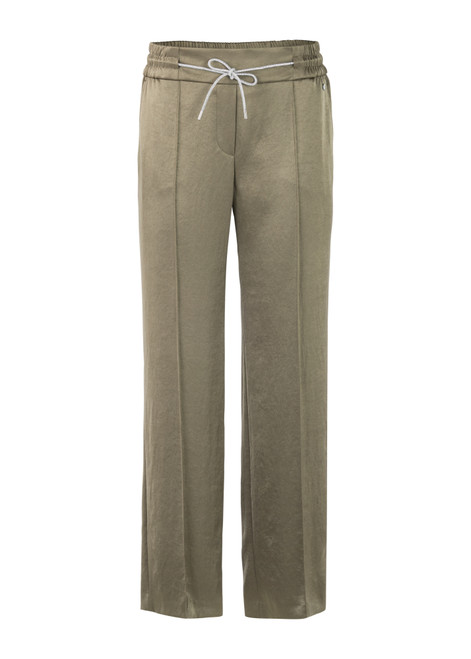 MARC CAIN COLLECTIONS Sage Powder Washington Trousers With Fine Shimmer | YC 81.20 W46 MARC CAIN COLLECTIONS Sage Powder Washington Trousers With Fine Shimmer | YC 81.20 W46