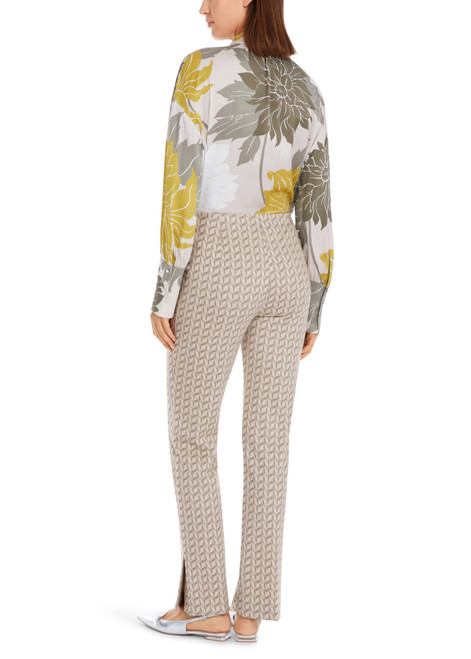MARC CAIN COLLECTIONS New Pearl Melange Fatsa Jersey Jacquard Trousers | YC 81.50 J19