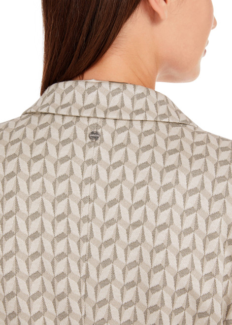 MARC CAIN COLLECTIONS New Pearl Melange Blazer In Graphic Jersey Jacquard | YC 34.16 J19