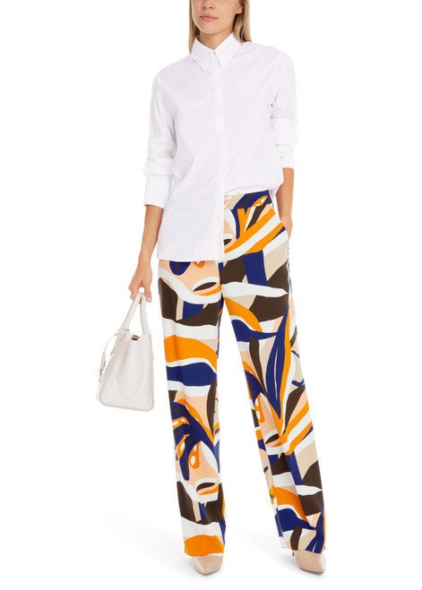 MARC CAIN COLLECTIONS White Elegant Blouse With Pleat Details | YC 51.10 W71 MARC CAIN COLLECTIONS White Elegant Blouse With Pleat Details | YC 51.10 W71