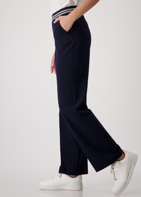 MONARI Blue Trousers With Their Elasticated Waistband | 409205