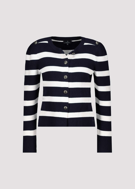 MONARI Deep Ocean Striped Striped Cardigan | 409228