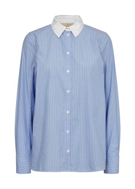 MOS MOSH Hydrangea Tayla Stripe Shirt | 169410 MOS MOSH Hydrangea Tayla Stripe Shirt | 169410