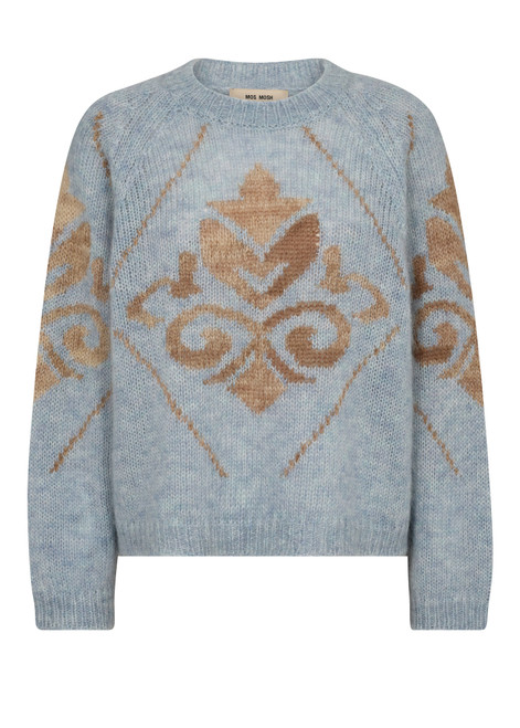 MOS MOSH Skyway Daya Mohair Intarsia Knit | 169470 MOS MOSH Skyway Daya Mohair Intarsia Knit | 169470
