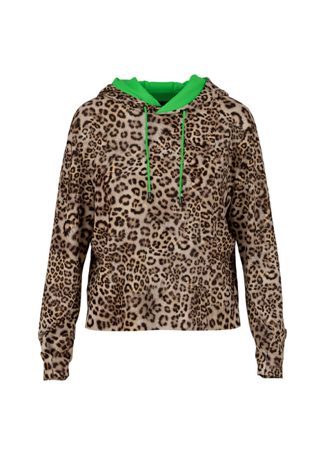 MARC CAIN SPORTS Granola Leopard Print Sweatshirt | YS 44.05 J12 MARC CAIN SPORTS Granola Leopard Print Sweatshirt | YS 44.05 J12