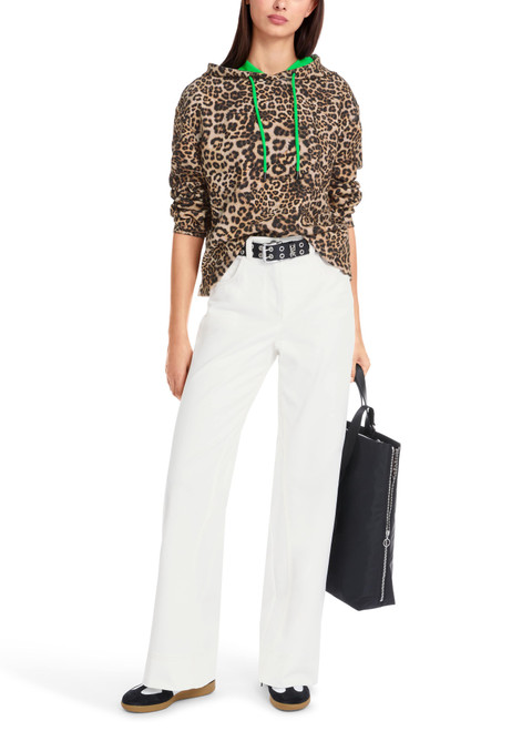 MARC CAIN SPORTS Granola Leopard Print Sweatshirt | YS 44.05 J12 MARC CAIN SPORTS Granola Leopard Print Sweatshirt | YS 44.05 J12