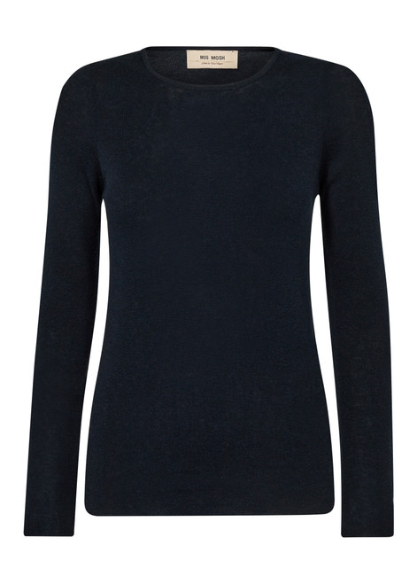 MOS MOSH Salute Navy Mmbouch O-Neck Knit | 168080