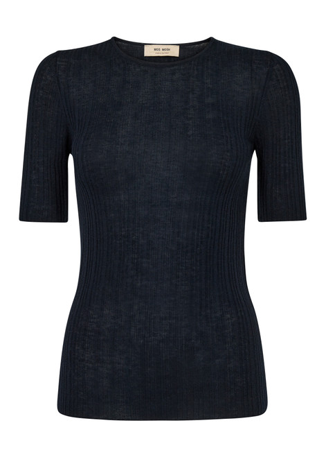 MOS MOSH Salute Navy Mmbouch Rib Ss Knit | 168090
