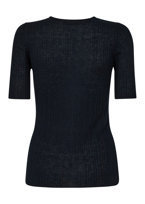 MOS MOSH Salute Navy Mmbouch Rib Ss Knit | 168090