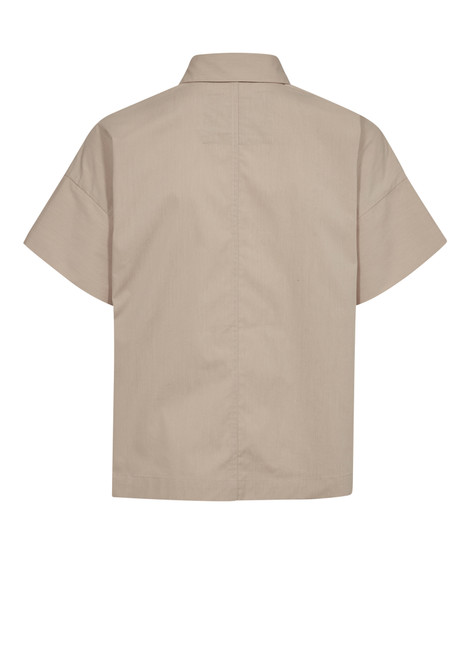 MOS MOSH Feather Gray Mmtazhi Cotny Shirt | 169170