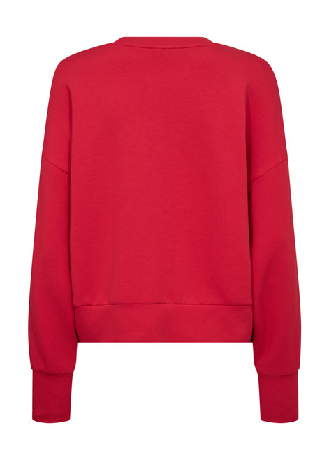 MOS MOSH Chinese Red Mmcelli O-Ls Sweatshirt | 168550 MOS MOSH Chinese Red Mmcelli O-Ls Sweatshirt | 168550