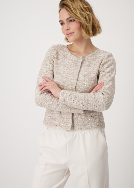MONARI Brown Cardigan With Sequins | 409235
