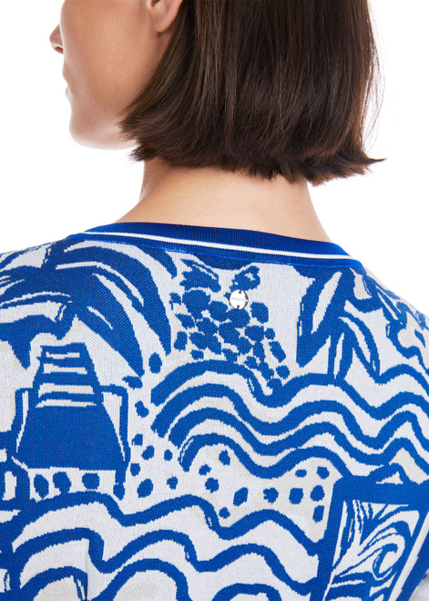 MARC CAIN COLLECTIONS Gentian Rethink Together Patterned Dress | YC 21.58 M44