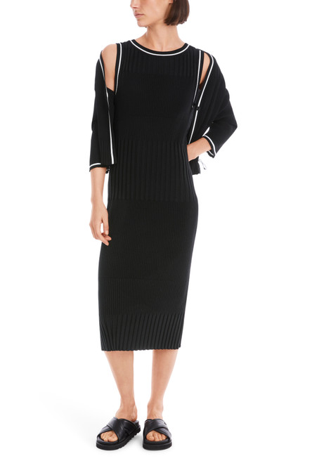 MARC CAIN SPORTS Black Rethink Together Knitted Dress | YS 21.30 M24 MARC CAIN SPORTS Black Rethink Together Knitted Dress | YS 21.30 M24