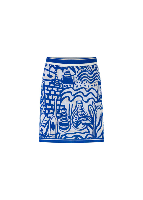MARC CAIN COLLECTIONS Gentian Rethink Together Knitted Mini Skirt | YC 71.26 M44