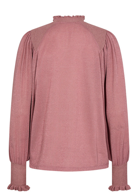 MOS MOSH Burlwood Mmkaliva Ls Blouse | 146790 MOS MOSH Burlwood Mmkaliva Ls Blouse | 146790