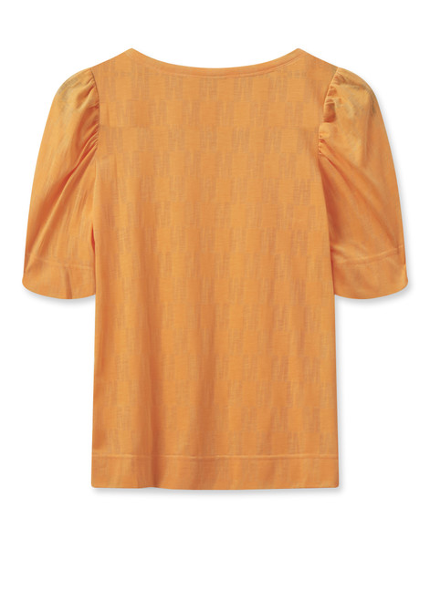 MOS MOSH Blazing Orange Mmchrissie Burn-Out Tee | 159180