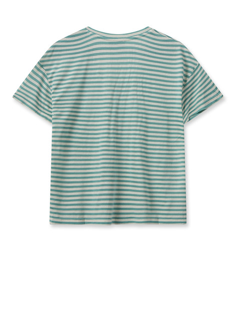 MOS MOSH Wasabi Mmjill V-Ss Stripe Tee | 159200