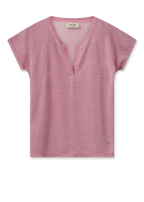 MOS MOSH Begonia Pink Mmkilana Ss Blouse | 159280