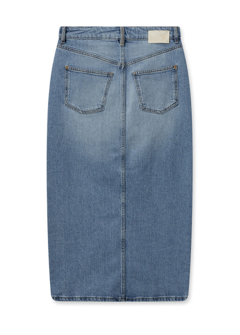 MOS MOSH Blue Mmmella Denim Skirt | 161200 MOS MOSH Blue Mmmella Denim Skirt | 161200