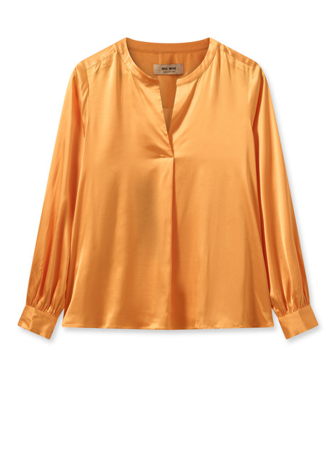 MOS MOSH Blazing Orange Mmenfa Satin Blouse | 155980
