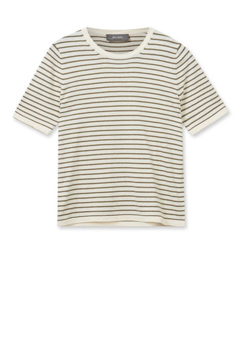 MOS MOSH Mermaid Mmani Ss Stripe Knit | 165700 MOS MOSH Mermaid Mmani Ss Stripe Knit | 165700