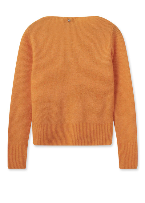 MOS MOSH Blazing Orange Mmthora Squareneck Knit | 159000