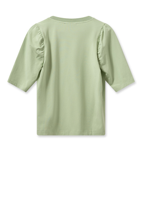 MOS MOSH Smoke Green Mmyanni V-Ss Tee | 159050