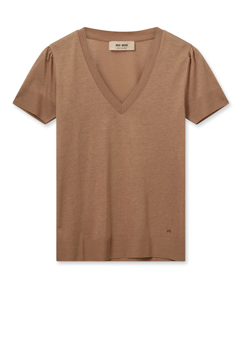 MOS MOSH Cinnamon Swirl Mmsink V-Ss Tee | 161010 MOS MOSH Cinnamon Swirl Mmsink V-Ss Tee | 161010