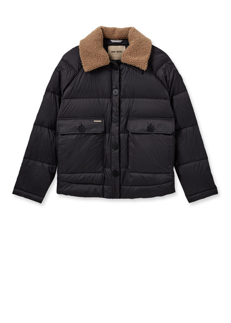 MOS MOSH Black Mmridel Quilt Down Jacket | 164410 MOS MOSH Black Mmridel Quilt Down Jacket | 164410