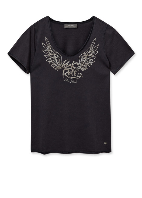 MOS MOSH Salute Navy Mmlula V-Ss Tee | 165390