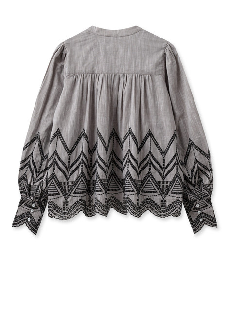 MOS MOSH Rain Drum Mmgill Emb Blouse | 165430
