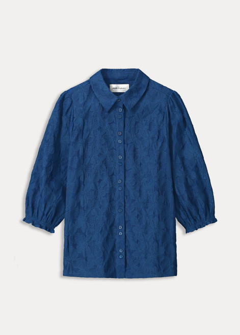 POM Ink Blue Blouse | SP7727