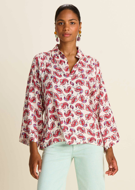 POM Fête Du Shrimp Blouse | SP7734 POM Fête Du Shrimp Blouse | SP7734