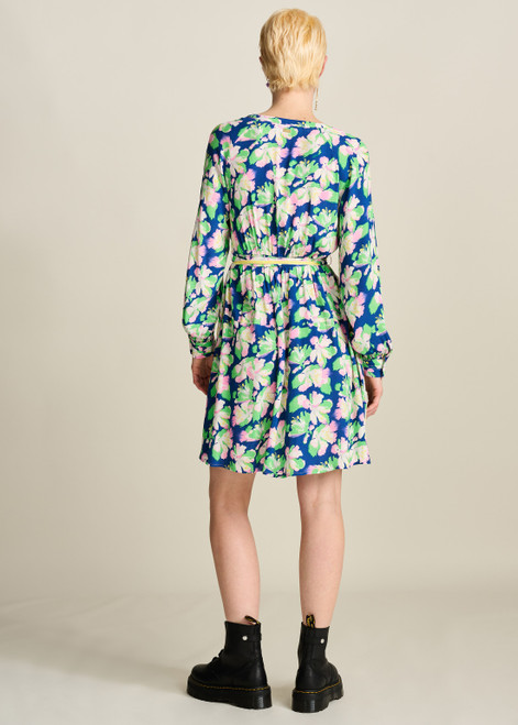 POM Lilies Blue Dress | SP7759