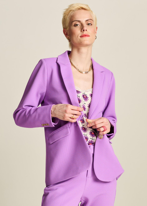 POM Pique Purple Blazer | SP7782