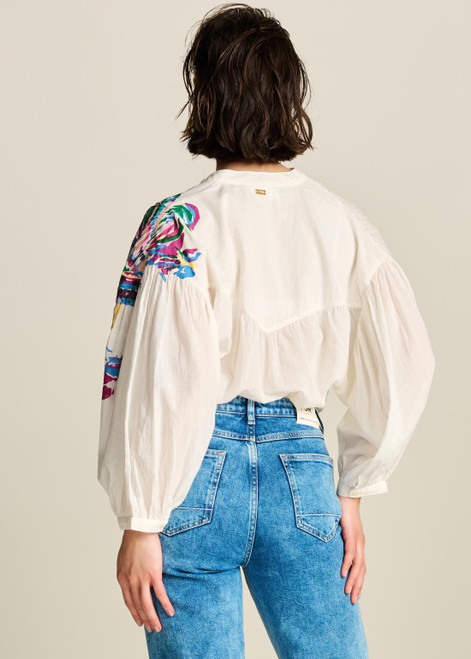 POM Sicilian Ecru Blouse | SP7804