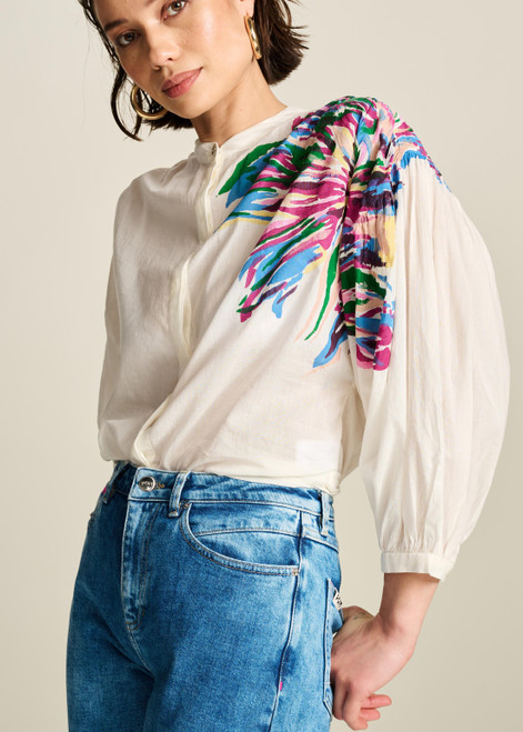 POM Sicilian Ecru Blouse | SP7804