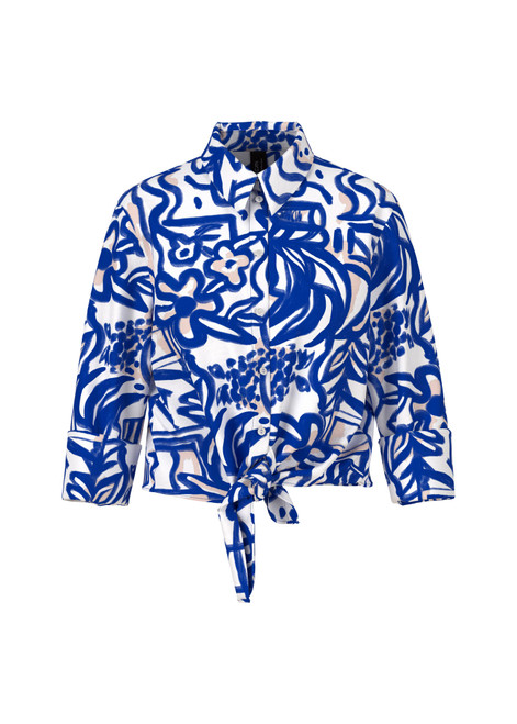 MARC CAIN COLLECTIONS Gentian Printed Blouse | YC 51.38 W69 MARC CAIN COLLECTIONS Gentian Printed Blouse | YC 51.38 W69